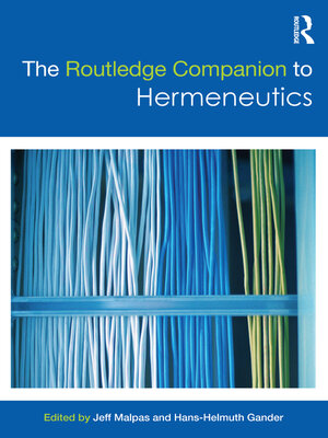 cover image of The Routledge Companion to Hermeneutics